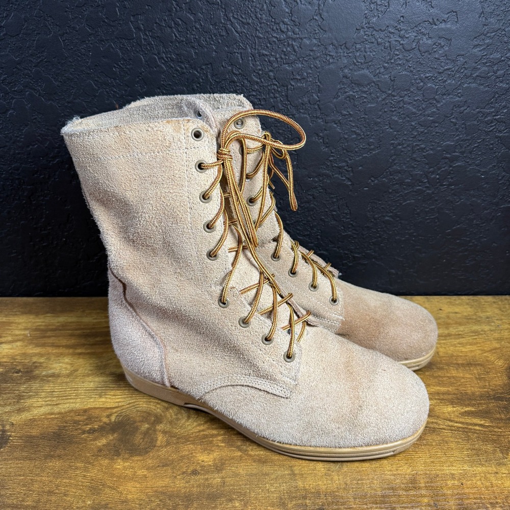 Lotus Tigertan Tan Suede Combat Boots Mens Size 44 EU Military Style Footwear